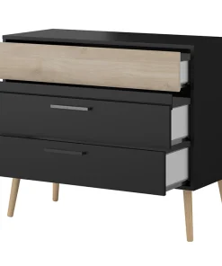 Commode 3 Tiroirs (Collection Aalborg Black)