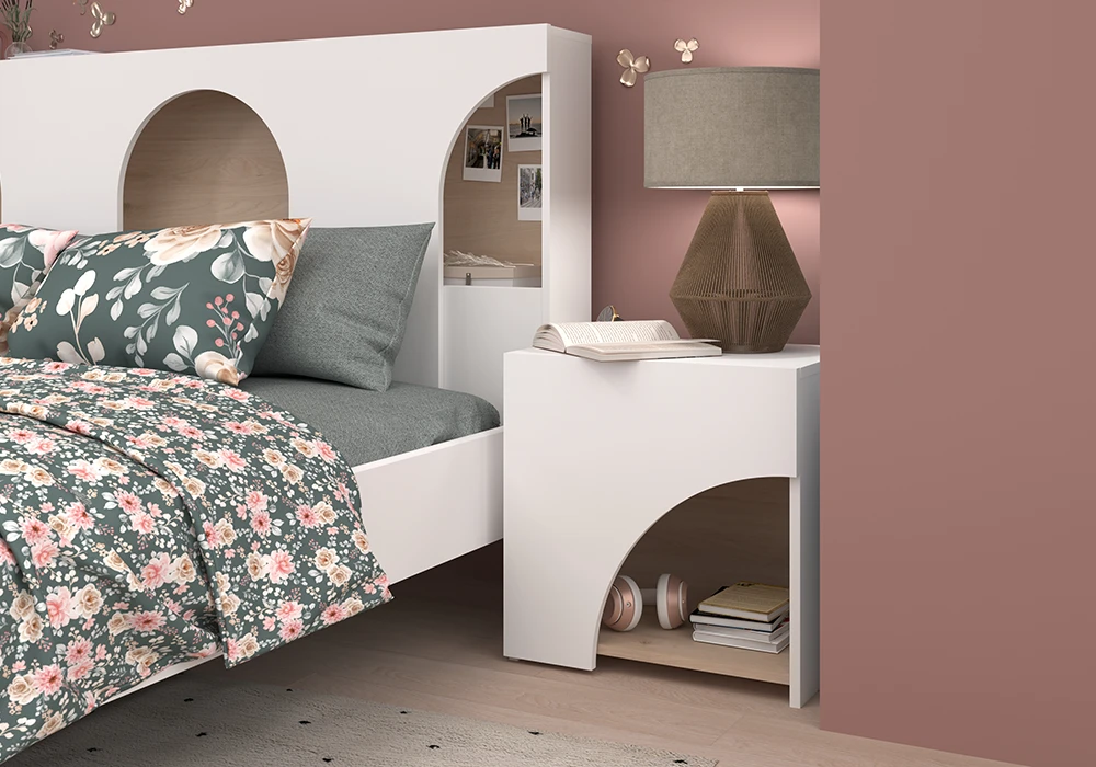 Lit 140x190cm (Chambre à Coucher Adulte Majorque) – Image 3